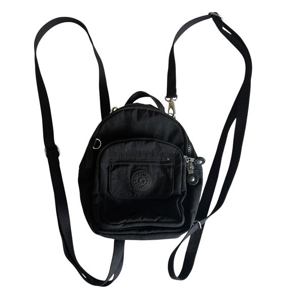 Kipling Black Alber 3-in-1 Convertible Mini Backpack 3 Ways Crossbody Handbag main image 7